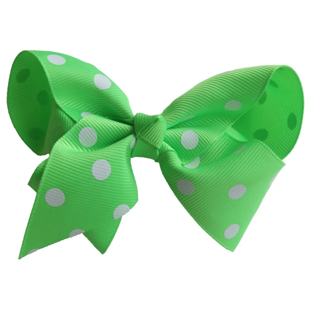 

40 colors Available 4 Inch Polka Dots Hair Bow Hair clips Hairpins Hairgrips School hair bow Headwear U Pic Colors
