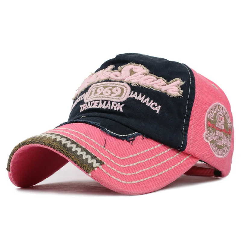 [FLB] Won'T Let You Down бейсболка 5 панель унисекс папа Casquette головные уборы для мужчин и женщин облегающие хип-хоп шапки кепки s Gorras Hombre - Цвет: New1969 Pink Black