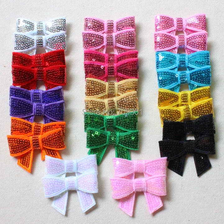 

120Pcs/Lot,2" Mini Sequin Baby Hair Bow,Girls HairBand,Newborn Infant Headband,DIY Kids Women Hairtie Hair Accessories