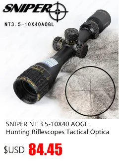 Снайпер NT 6-24X50 AOGL охотничьи оптические прицелы тактический оптический прицел полноразмерный стеклянный гравированный прицел с подсветкой RGB