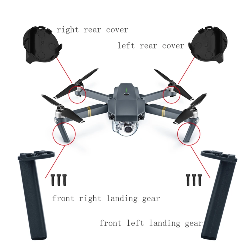 Комплект аксессуаров для шасси DJI Mavic Pro моторный рычаг дрона переднее левое и