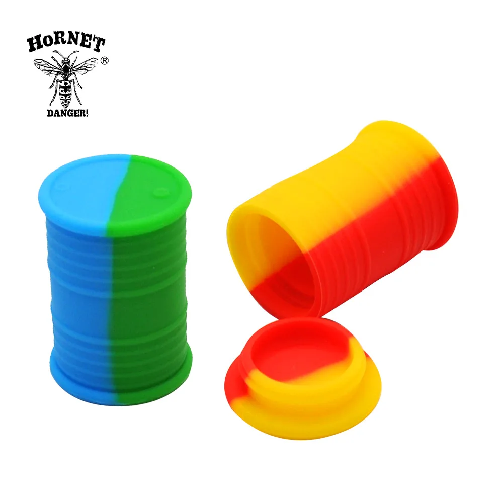 HORNET Oil Barrel Shape Wax Jar 16 ML Volume FDA Silicone Container Big Nice Barral Portable Size | Дом и сад