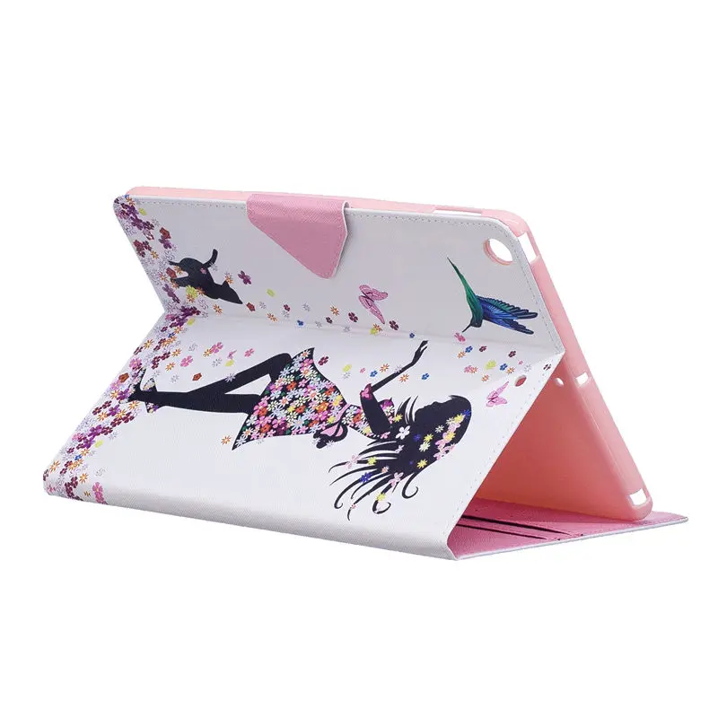 Чехол для планшета Apple, iPad 9,7,,, A1822, A1893, 9,7 дюймов, умный чехол, модный Чехол С Откидывающейся Крышкой и кошкой для девочек+ пленка+ ручка