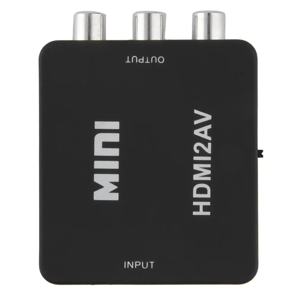 10 шт. черный Мини 1080 P HDMI к RCA Аудио Видео AV адаптер CVBS конвертер для HDTV |