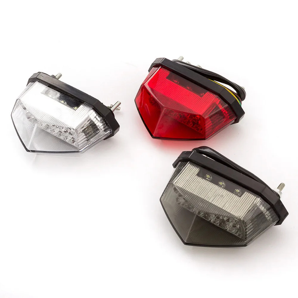 Мотоцикл 12V задний фонарь с жесткими защитными светодиодный стоп сигнал лампа