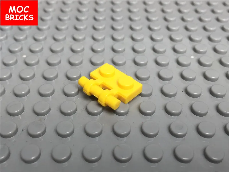 20 шт./партия кубики MOC Plate модифицированные 1x2 с ручкой на боковых концах подходят