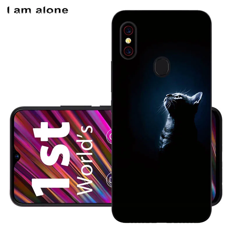 Solf TPU HH72 Чехлы для телефонов I am alone для Umidigi F1/F1 Play 6,3 дюймов черный мягкий ТПУ мобильный Модный чехол с принтом для Umidigi F1 сумки - Цвет: Solf TPU HH72