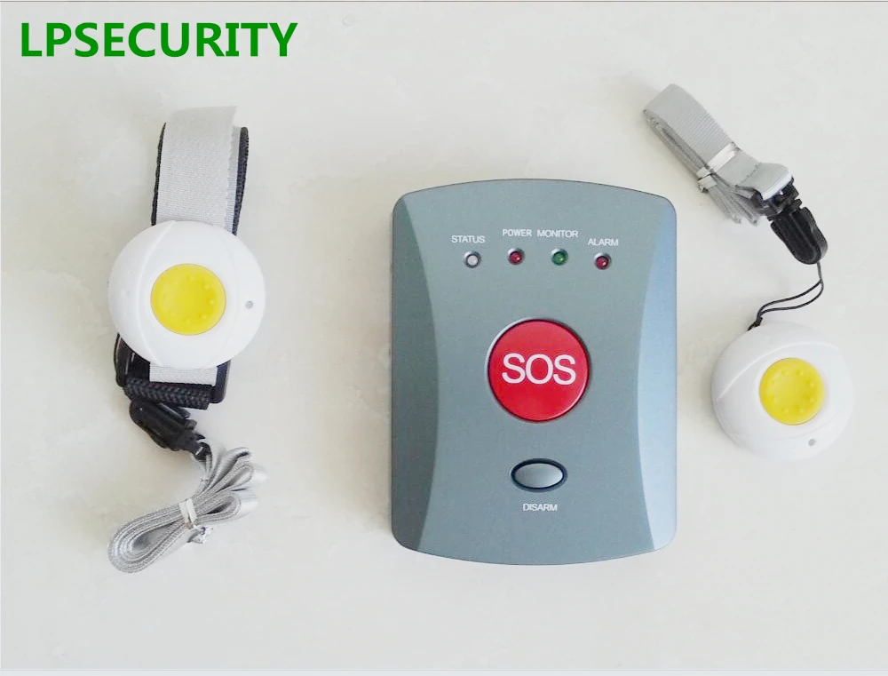 LPSECURITY 1 до 10 кнопок для пожилых людей GSM сигнализация комплект с беспроводной