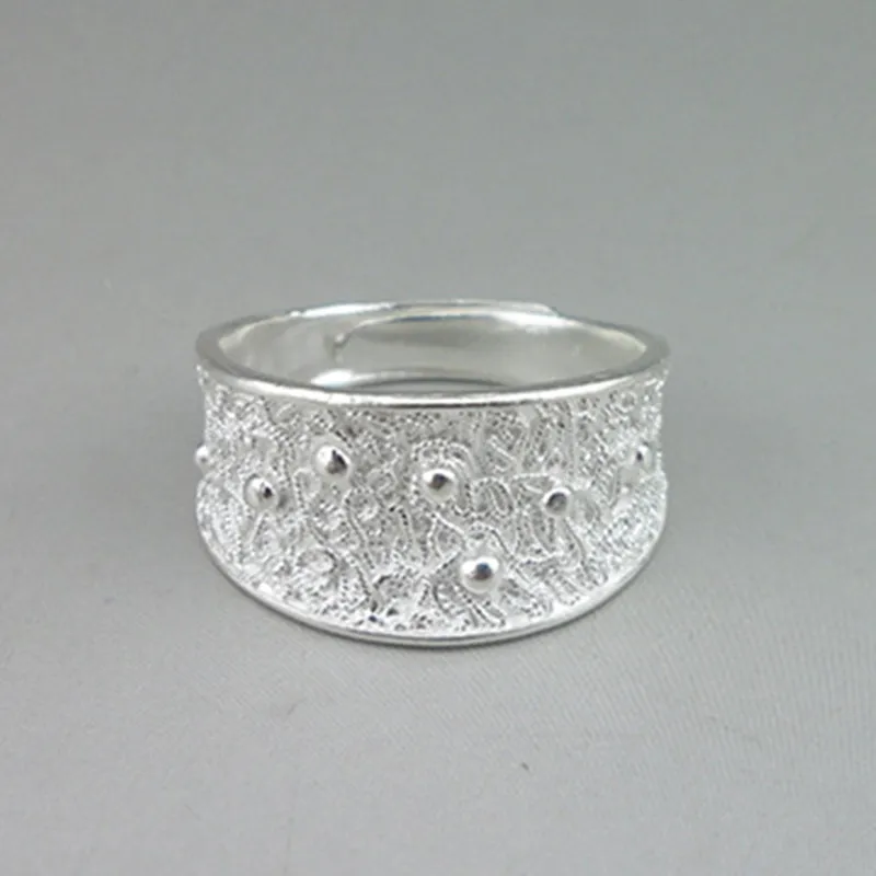 Винтажные антикварные кольца из стерлингового серебра 999 пробы для женщин