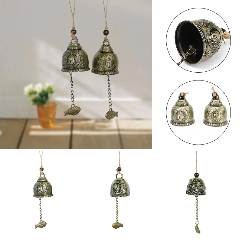 Удача висящий Декор статуя Будды форма колокольчик благословение фэн шуй