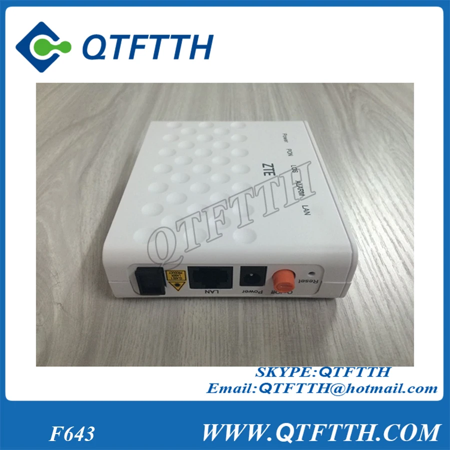 Оригинальный ZTE GPON ONU один Порты и разъёмы оптический сетевой терминал ZXA10 f643