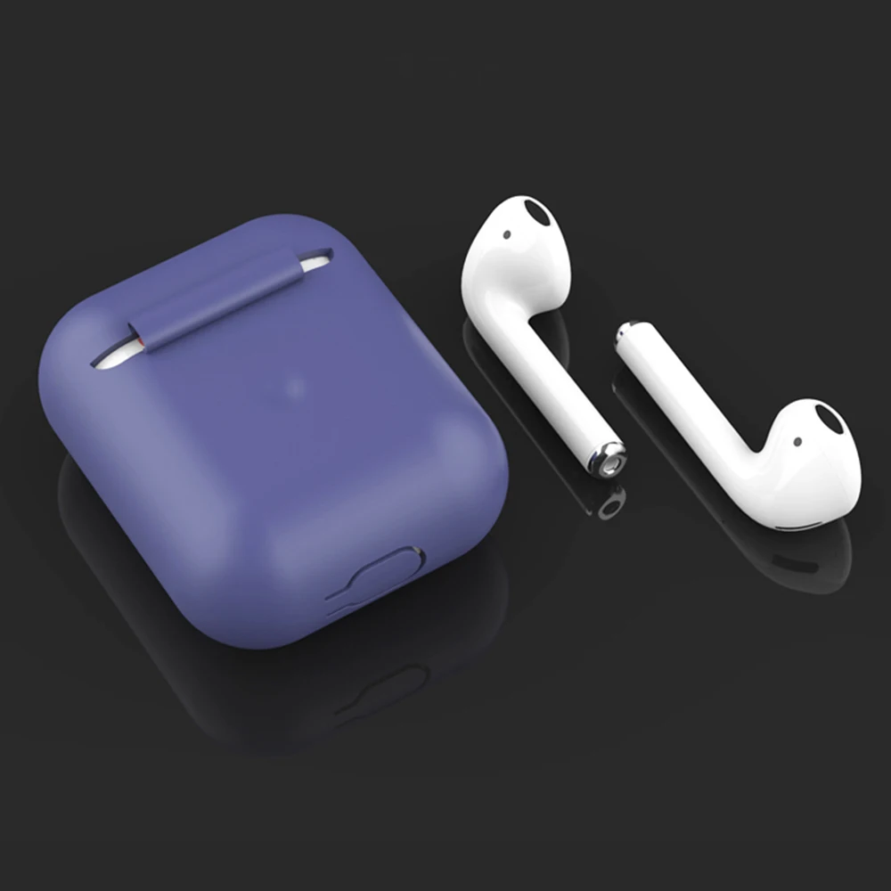 Чехол для наушников для Apple AirPods 2 жидкий силиконовый чехол беспроводной Bluetooth Air Pods чехол AirPod чехол s против отпечатков пальцев