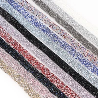 1 yard 2cm hot fix glitter dress rhinestones motifs ribbon crystal iron on patches applique hotfix strass sewing fabric