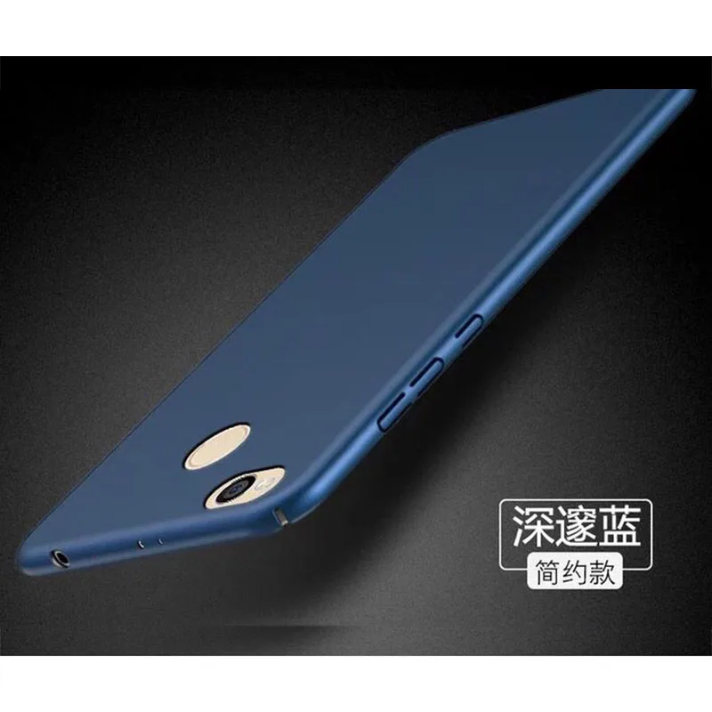 Полное покрытие пластик 5,0 для Xiaomi Redmi 4X чехол для Xiaomi Redmi 4X чехол для задней панели сотового телефона чехол - Цвет: Blue