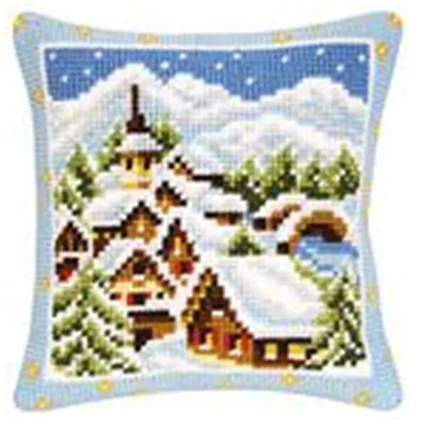 Вышивка крестиком коврик на подушку DIY ремесло сельская защелка крюк набор 42 см на 42 см рукоделие крючком подушка вышивка - Цвет: CX0700