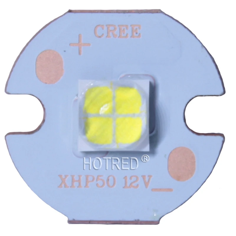 CREE XHP50 6500K холодный белый 5000K нейтральный белый светодиодный Диод излучатель 6 в 12 В с 16 мм 20 мм медной печатной платой
