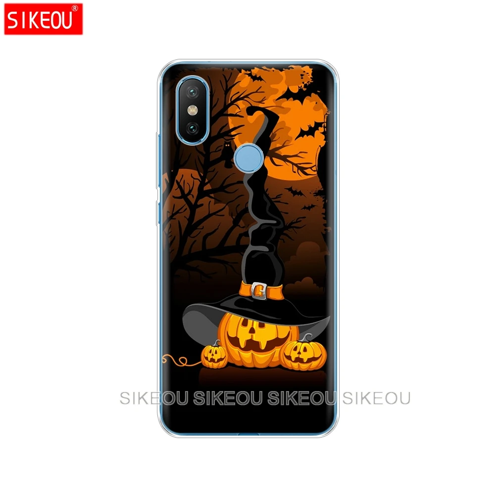 Силиконовый чехол для Xiaomi Mi 8 8SE A1 A2 lite 5 5S 5X 6 Mi5 MI6 NOTE 3 MAX Mix 2 2S с тыквой на Хэллоуин |