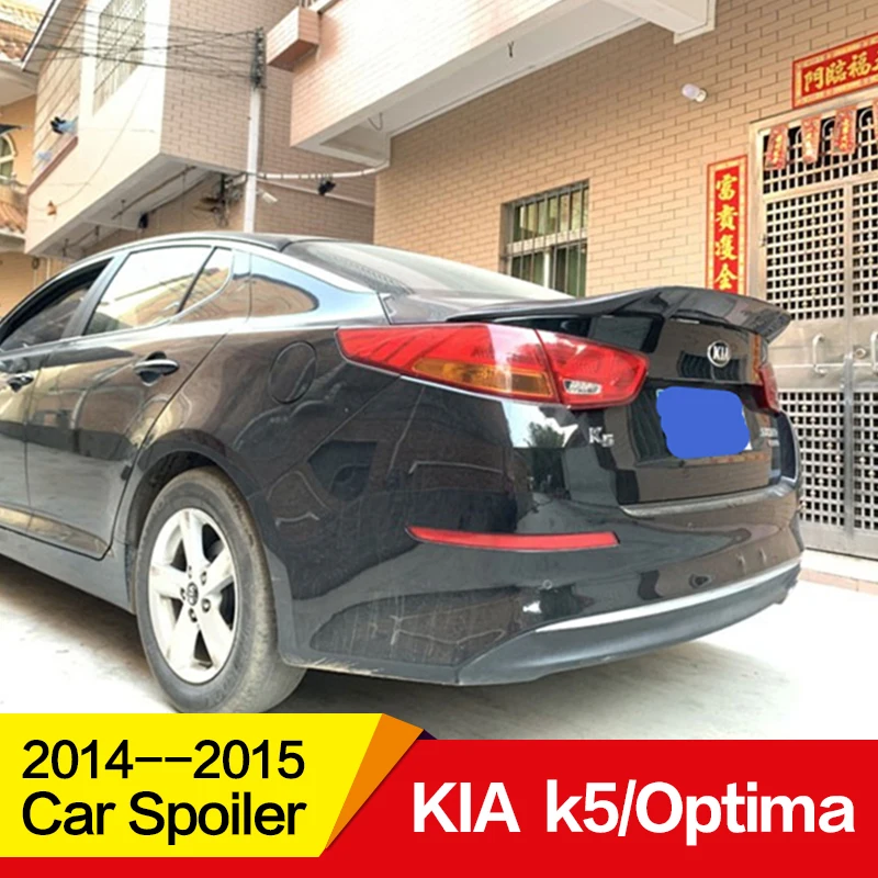 Используется для KIA k5/спойлер Optima год глянцевое углеродное волокно/FRP заднее крыло R стиль спойлер, аксессуары