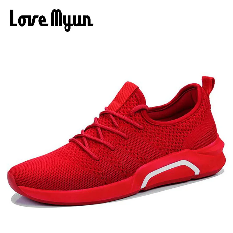 Fashion Brand Male Outdoor Lightweight Breathable Mesh Sneakers Walking shoes Red Black Gray Men Casual Shoes MM-95Z |