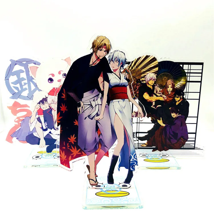 

Фигурки гинтама, акриловые игрушки, аниме Sakata Gintoki Kagura Sadaharu, модель куклы 15 см, подарок для детей