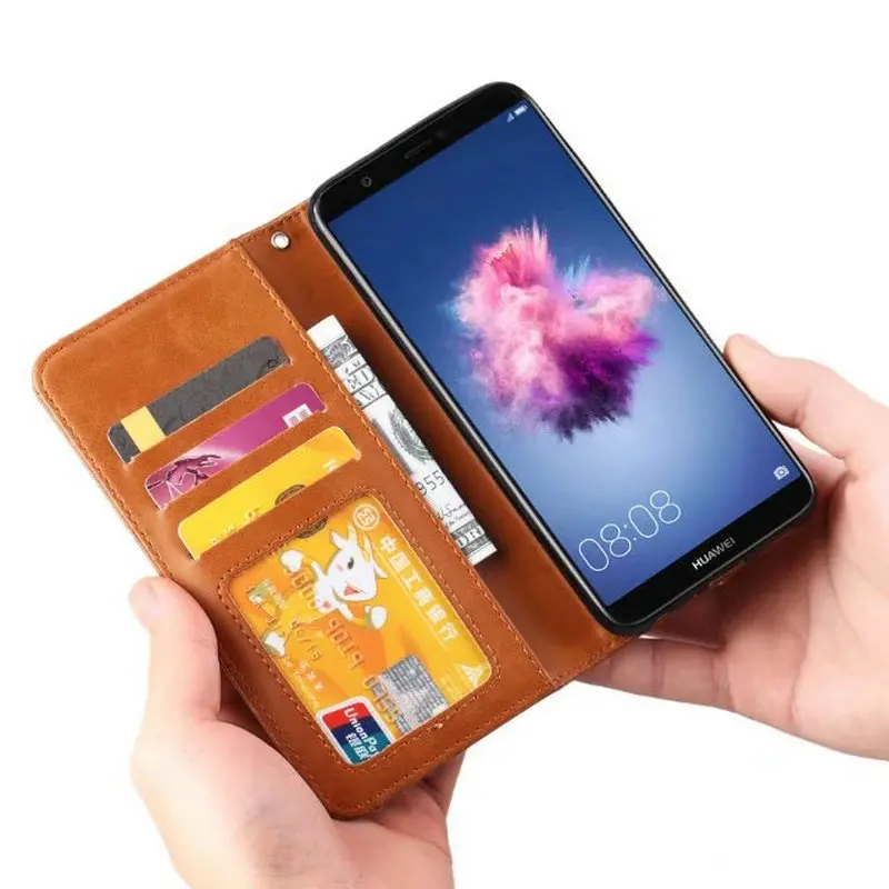 Роскошный кожаный чехол для телефона для samsung Galaxy A7 A9 Флип Магнитный кошелек A9 Star Pro A9s A20 A30 A50 A40 A70 M10 A10 крышка