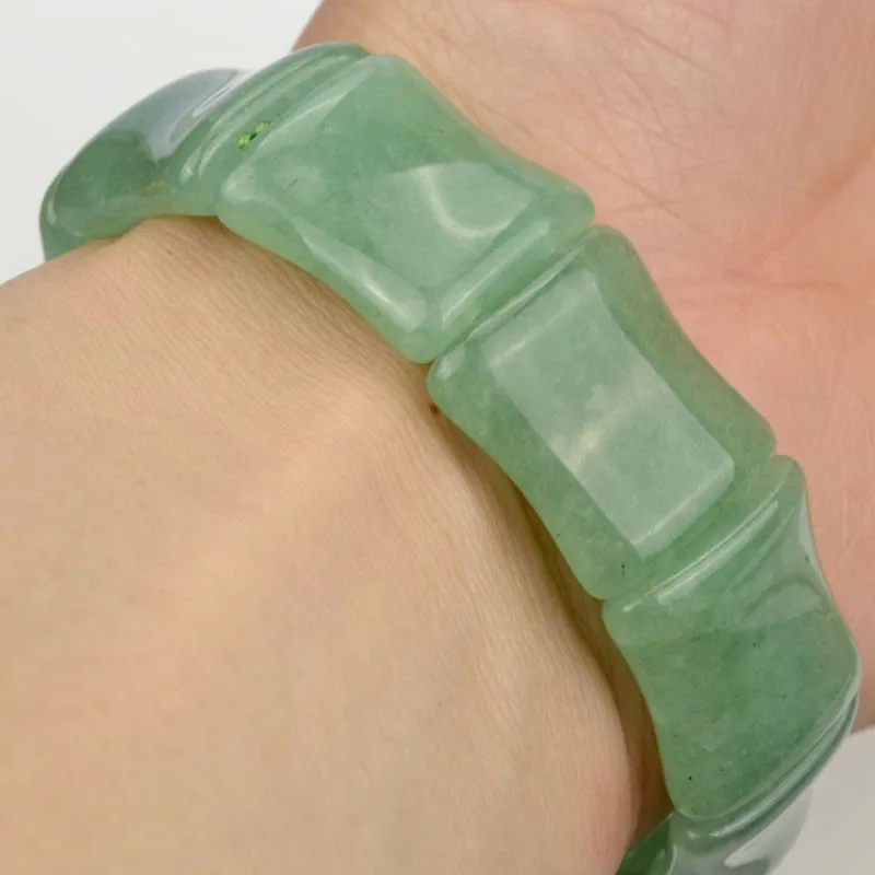 Grade A stone Natural donglingyu Bracelets one piece Carved Green Mens jewelry Womens Jewelry. | Дом и сад