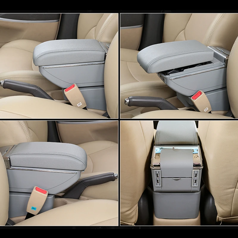 Автомобильный подлокотник с разъемом USB коробка для Skoda Octavia A5 Yeti 2007 до центральный магазин Содержание ящик для хранения интерьер автомобиля Средства для укладки волос
