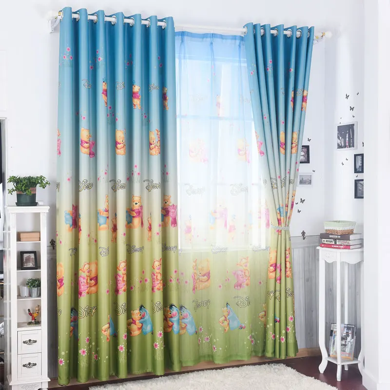 Современные деревенские Детские оконные шторы с принтом ткань детская спальня