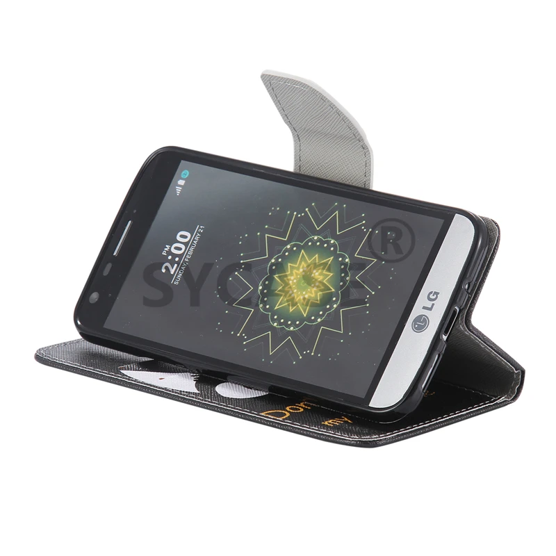 SYCASE флип чехол для Huawei P8 9 10 Lite mate9 mate10 lite окрашенный бумажник для Карт Подставка Роскошная искуственная кожа с рисунком мультяшная сумка для телефона