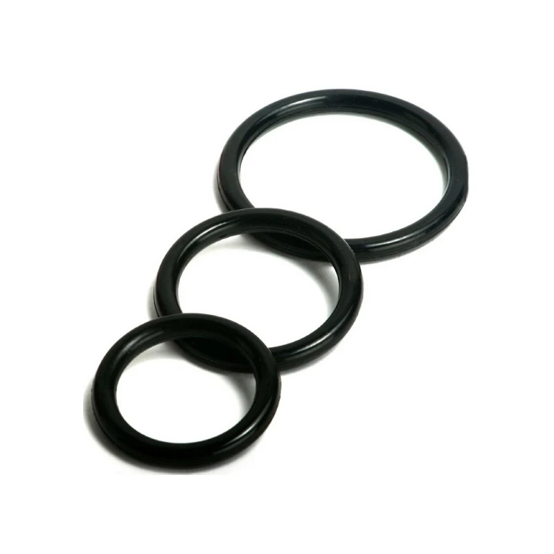 Силиконовые Кольца для пениса с задержкой в трех частях гладким касанием товары