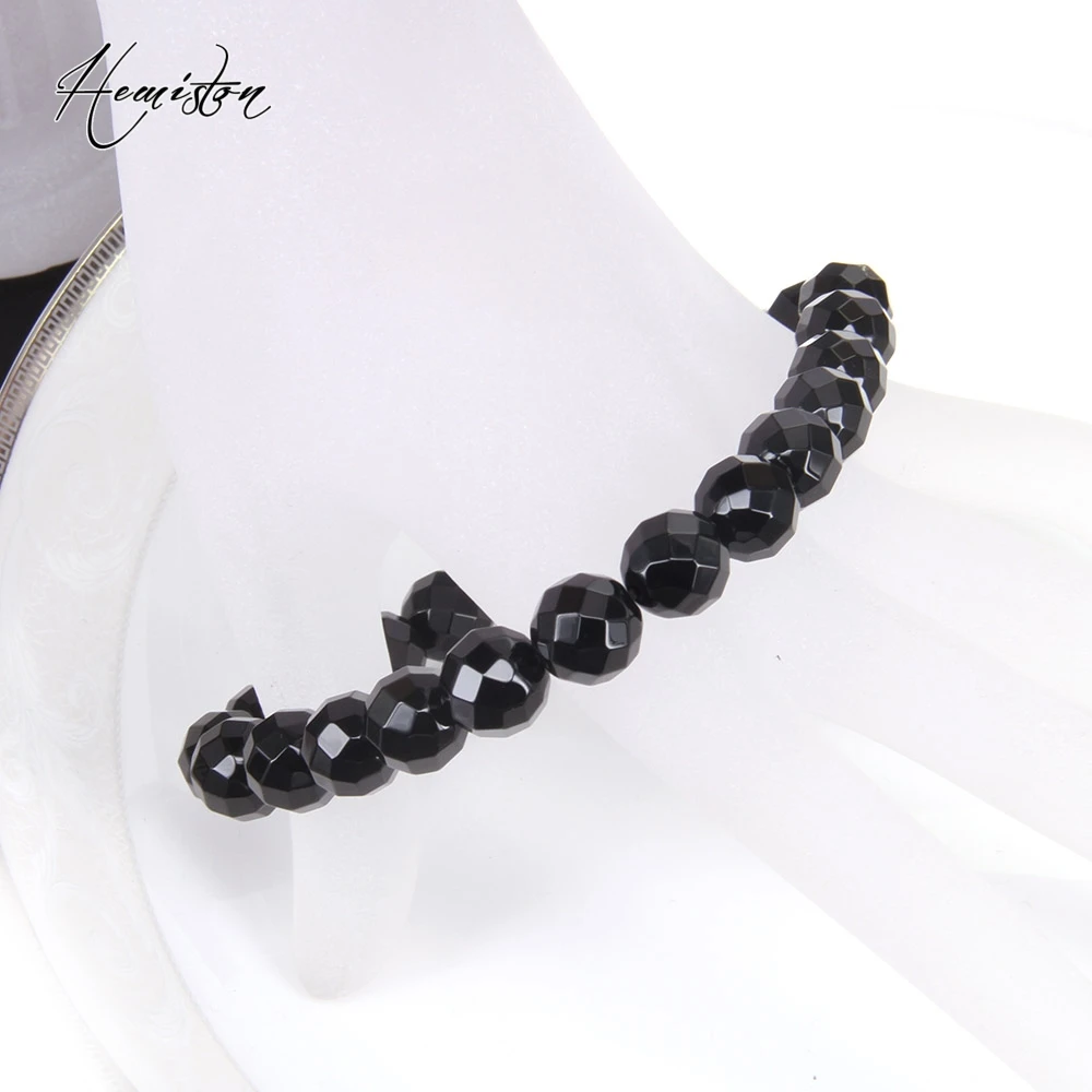 Томас и его Стиль черный гранит браслет из ониксовых бусин с шармом перевозчика