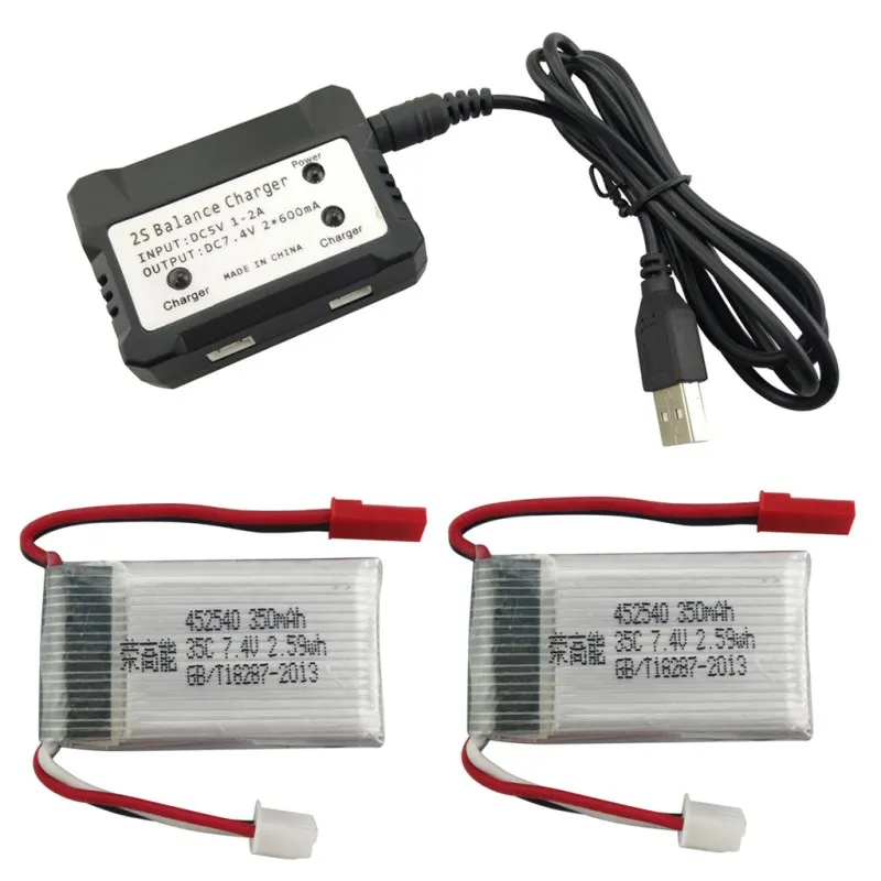 7 4 V 350mAh 35c Lipo батарея для MJX X401H X402 четырехосный самолет Аксессуары RC вертолет и