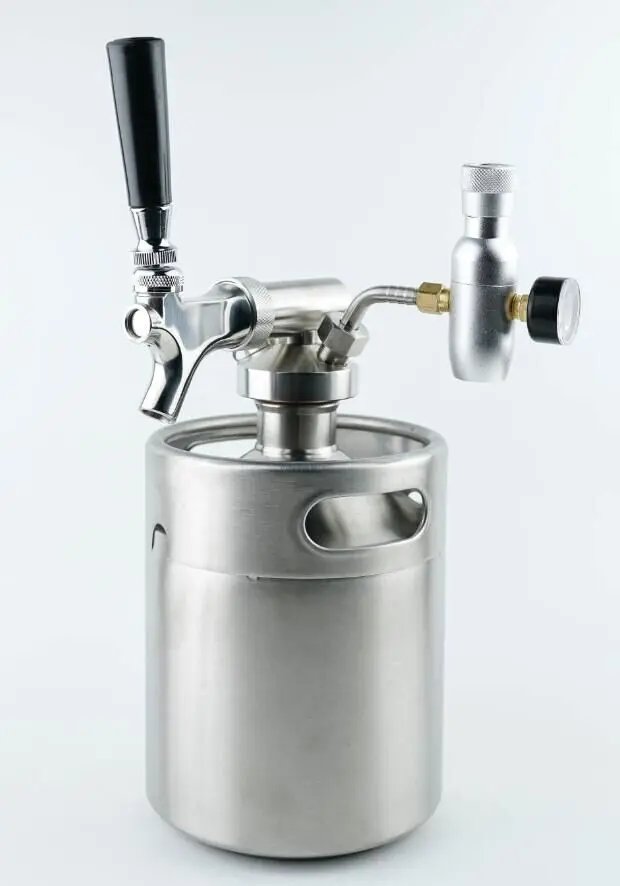2L/64 унций homebrew пивной growler набор из нержавеющей стали мини keg Growler w/tap System|beer growler|keg