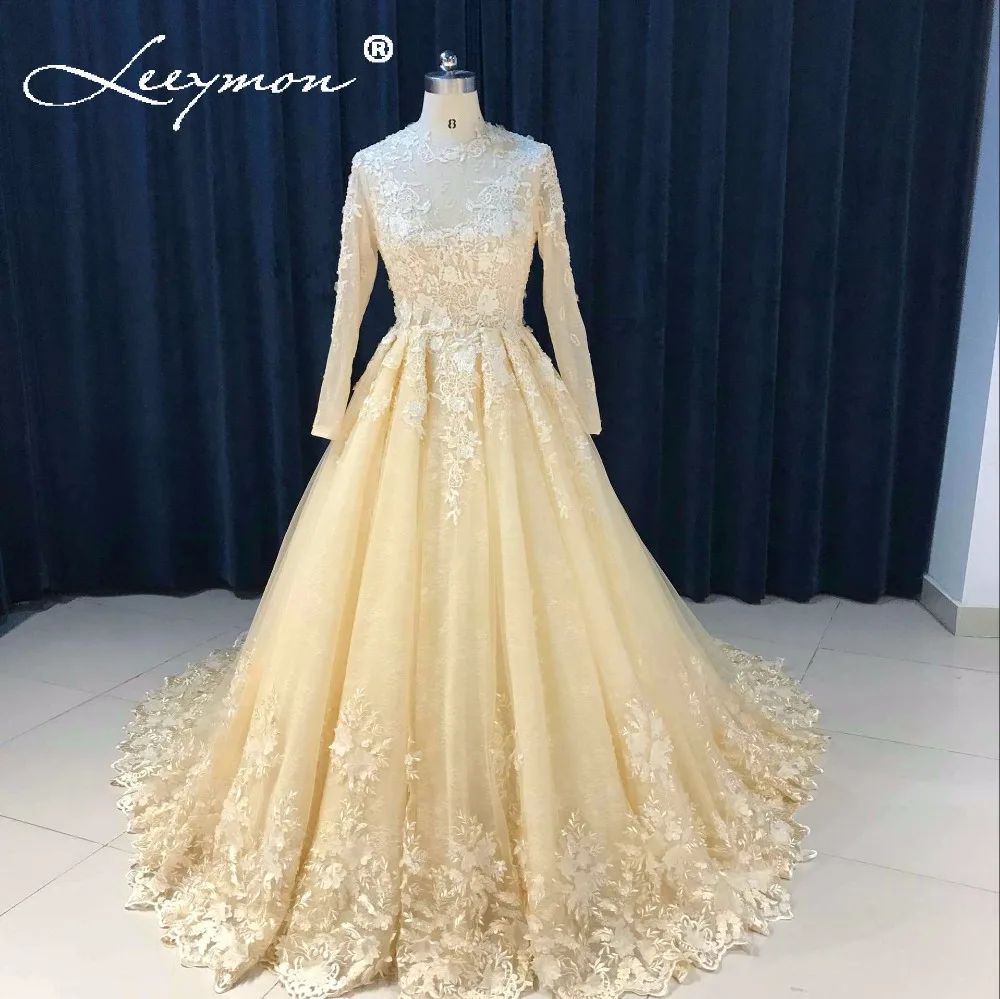 Payment Link Custom made dress with Pictures Lace Wedding Dresses Long Sleeves Muslim Bridal Gown Luxurious Vestido de novia | Свадьбы и