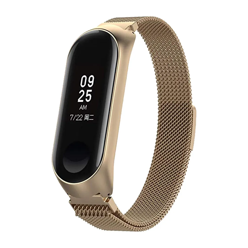 Модные простые женские и мужские Ремешки для наручных часов Xiaomi Mi Band 3 Milan из