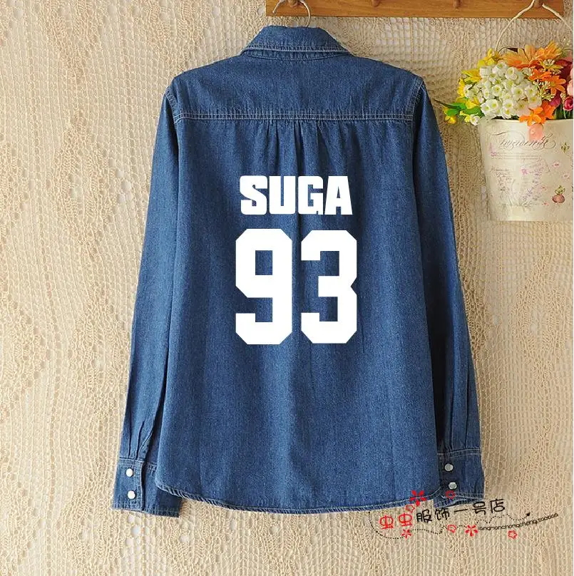 Kpop пуленепробиваемая Молодежная Весенняя новая Длинная тонкая джинсовая