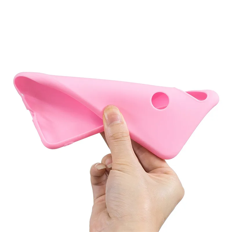 Роскошный однотонный Матовый ТПУ чехол карамельных цветов для Huawei Honor 8X 8C 8A