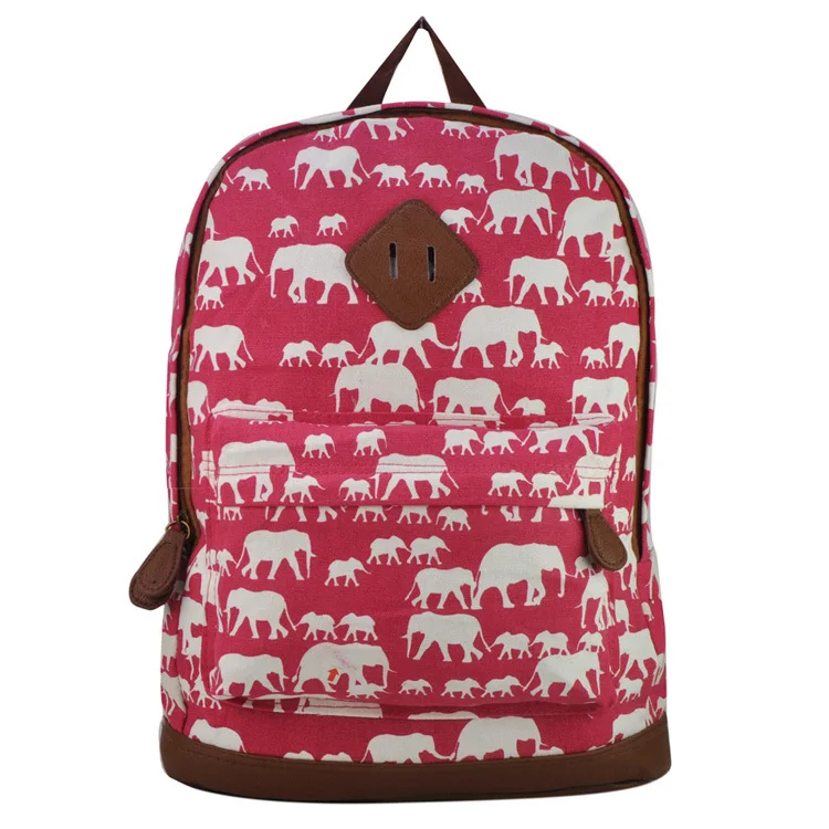 New Animal Print women backpack printing canvas female Girl School Rucksack Shoulder Bags Promotion Free Shipping Q1929|bag cartoon|bag clothesbag