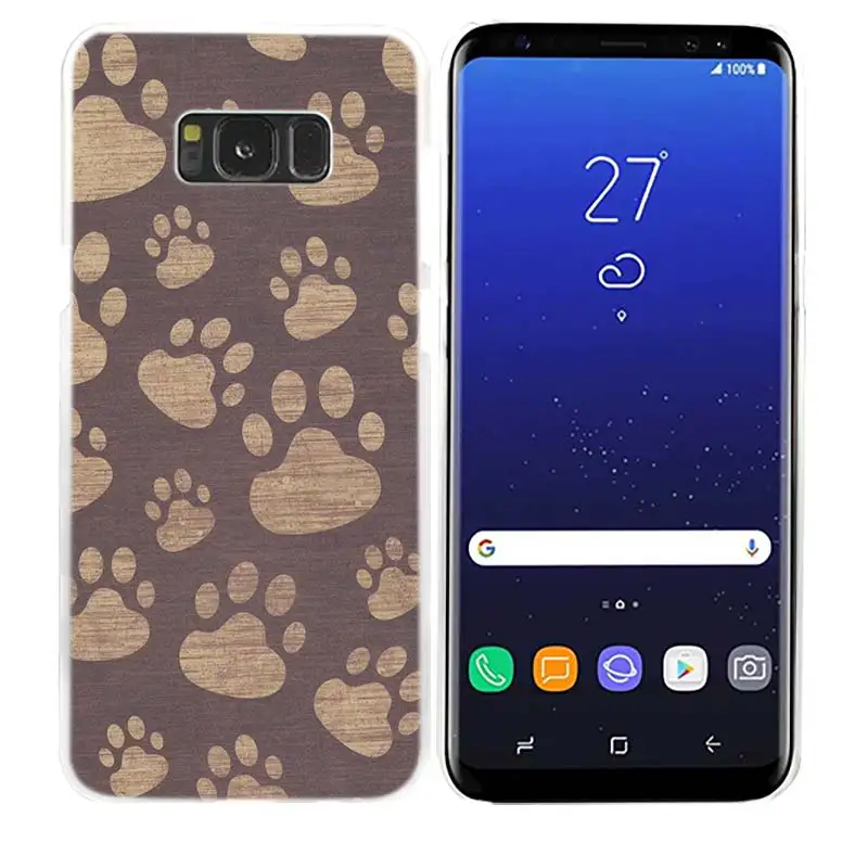 02 Чехол для телефона с изображением собачьей лапы для samsung Galaxy M20 M10 S10 S9 S8 Plus S7 S6 Edge Note 8 9 Жесткий пластиковый Чехол - Цвет: 02