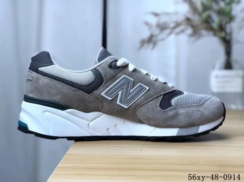 Серый Новинка, оригинальные мужские кроссовки New Balance 999, NB999 wo, мужские кроссовки ABSS, амортизирующая комбинация, MD подошва, 3 цвета - Цвет: Серый