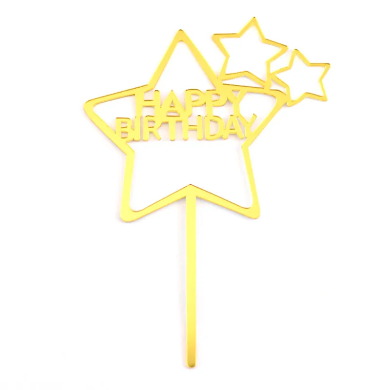 1 шт. акриловый торт с днем рождения для детского душа кекс топперы торта