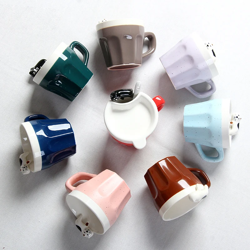 Милый Кот чашка для завтрака стерео керамическая кружка с животными