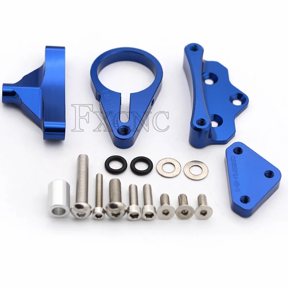 Blue Bracket CNC мотоциклетный стабилизатор рулевой демпфер Монтажный кронштейн комплект поддержки для Honda CBR650F CBR 650F - Цвет: Blue Bracket