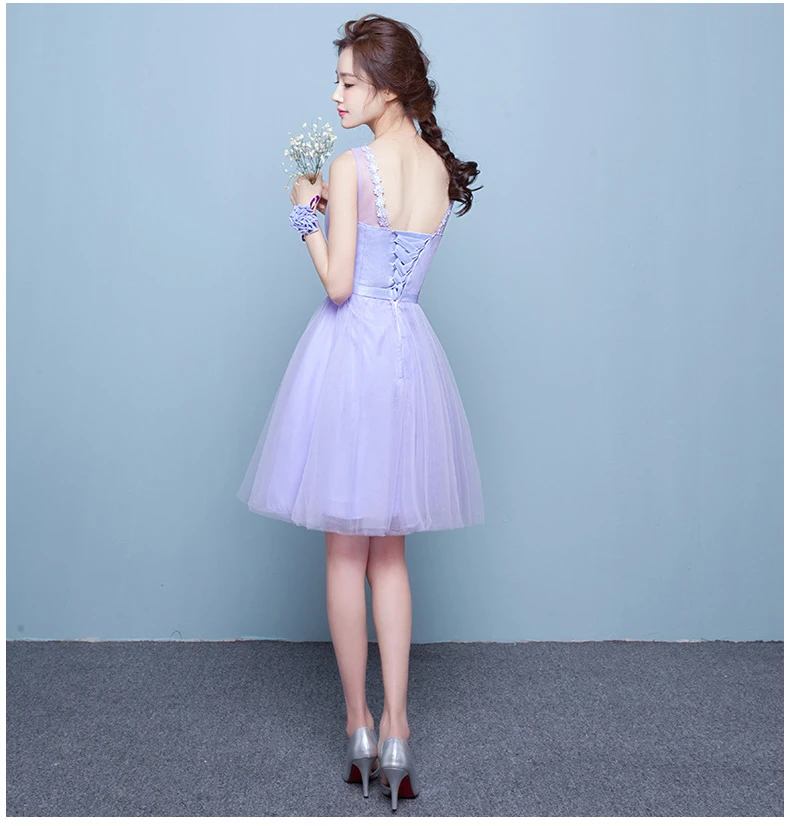 Женское элегантное платье подружки невесты с v образным вырезом двумя плечами