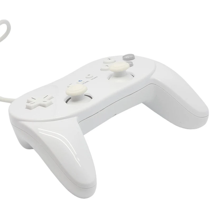 Для wii классический двойной аналоговый проводной контроллер игровой для nintendo wii Пульт дистанционного управления Геймпад контроллер игровые аксессуары