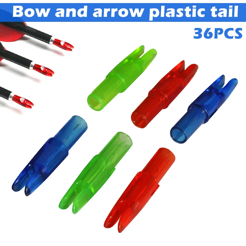 

36pcs Arrow Nocks with Aluminum Pin for ID 6.2mm Arrow Shaft DIY Archery Part MC889