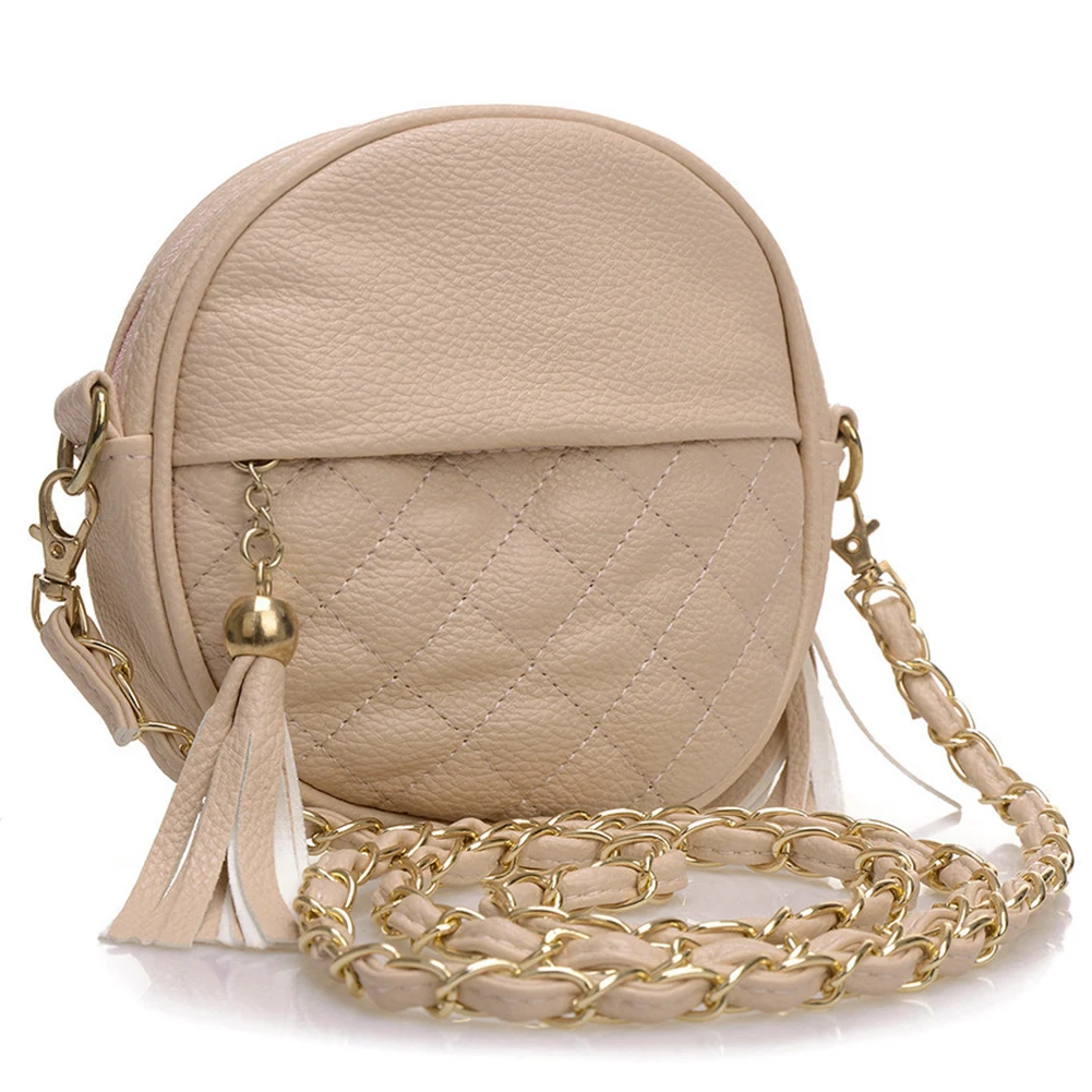 Акционная цена качество новые женские Круглый Милые ShoulderBag Crossbody кисточкой сумка