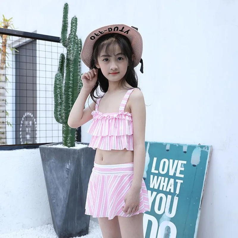 Купальный костюм для мамы и От 5 до 12 лет дочки женский купальный бикини девочек