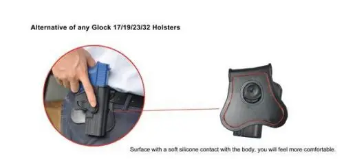 Тактическая кобура для Glock 17 19 IMI с ремнем магазина|paddle holster|glock 19glock |