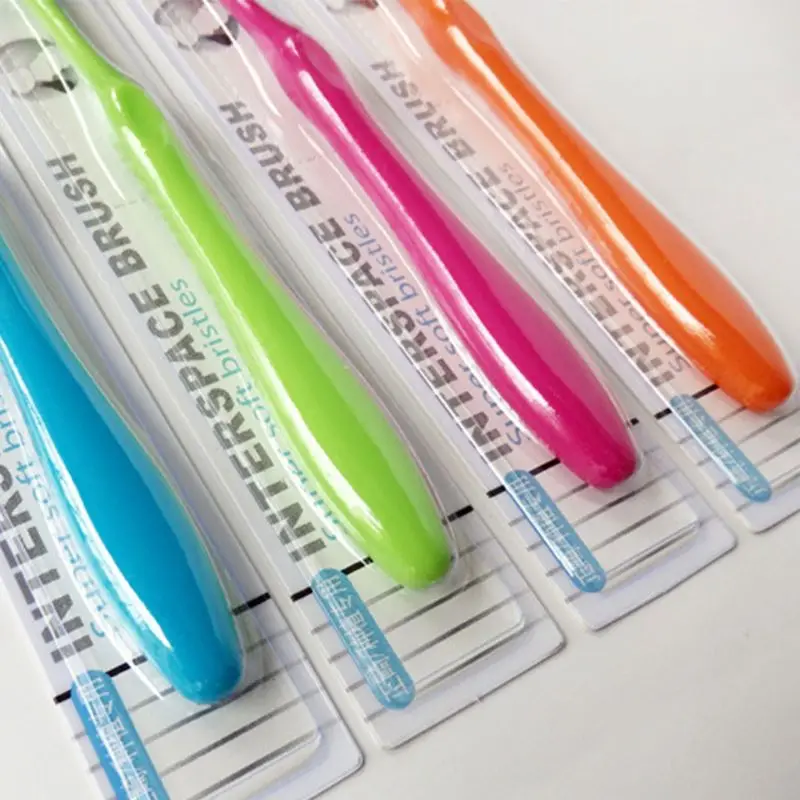 Одиночная компактная межзубная щетка коническая зубная с отделкой портативный